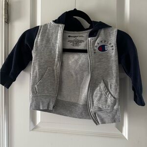 Champion Kids Gray and Black Hoodie